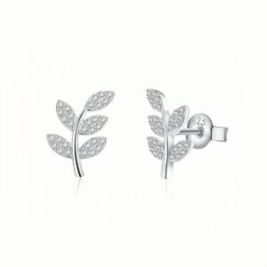 Tiny Leaf Ear Studs