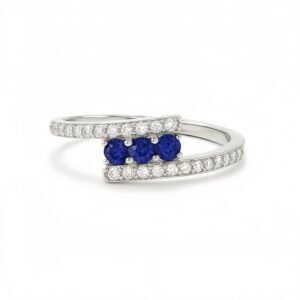Triple Blue Harmony Ring.